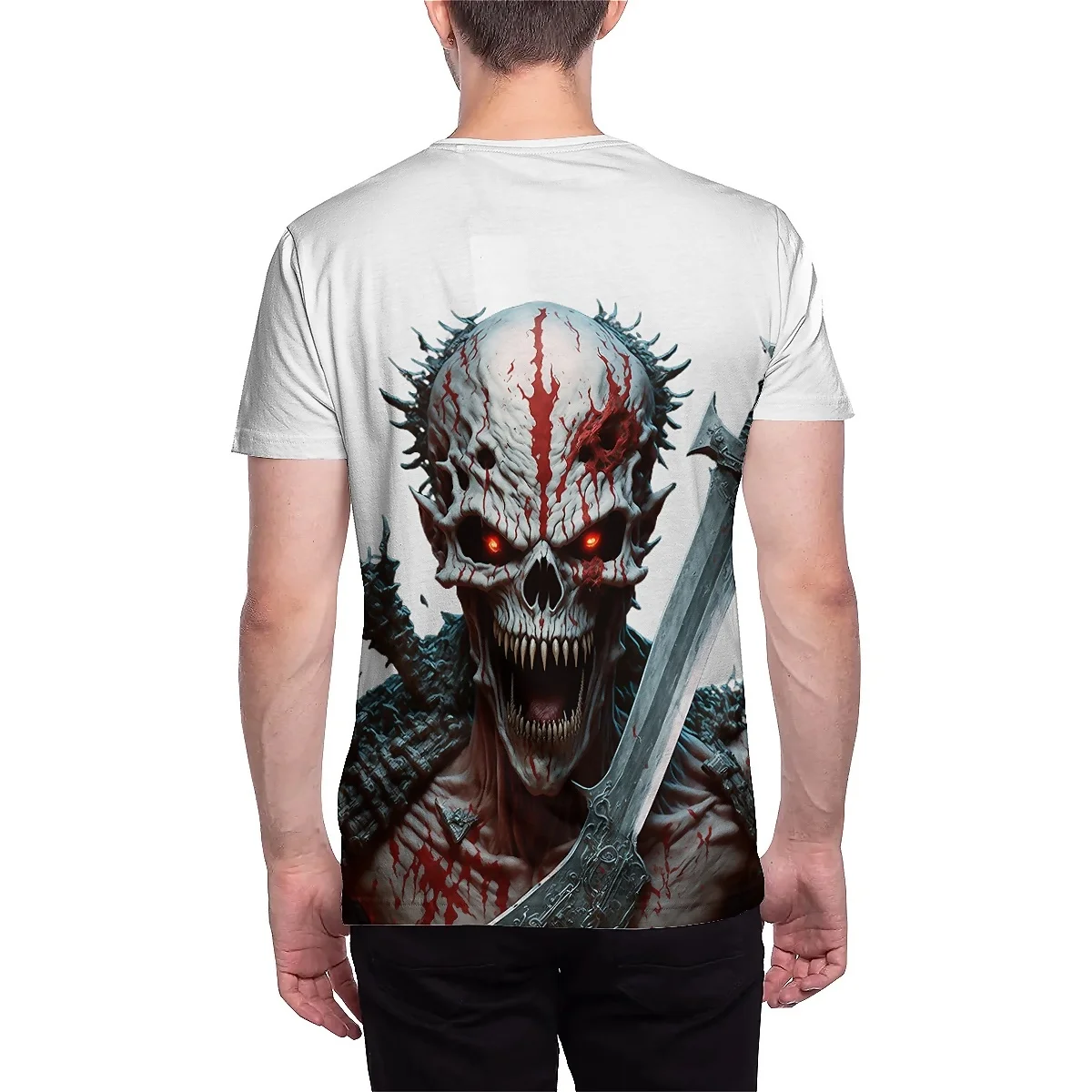 LIASOSO Classic Horror Series: Vampire 3D Print T-Shirt | Spooky Bloodsucker Design | Unisex, Perfect for Halloween Parties