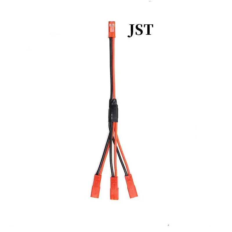 5PCS JST plug FUTABA Y wire 20awg silicone wire model aircraft lithium battery adapter wire