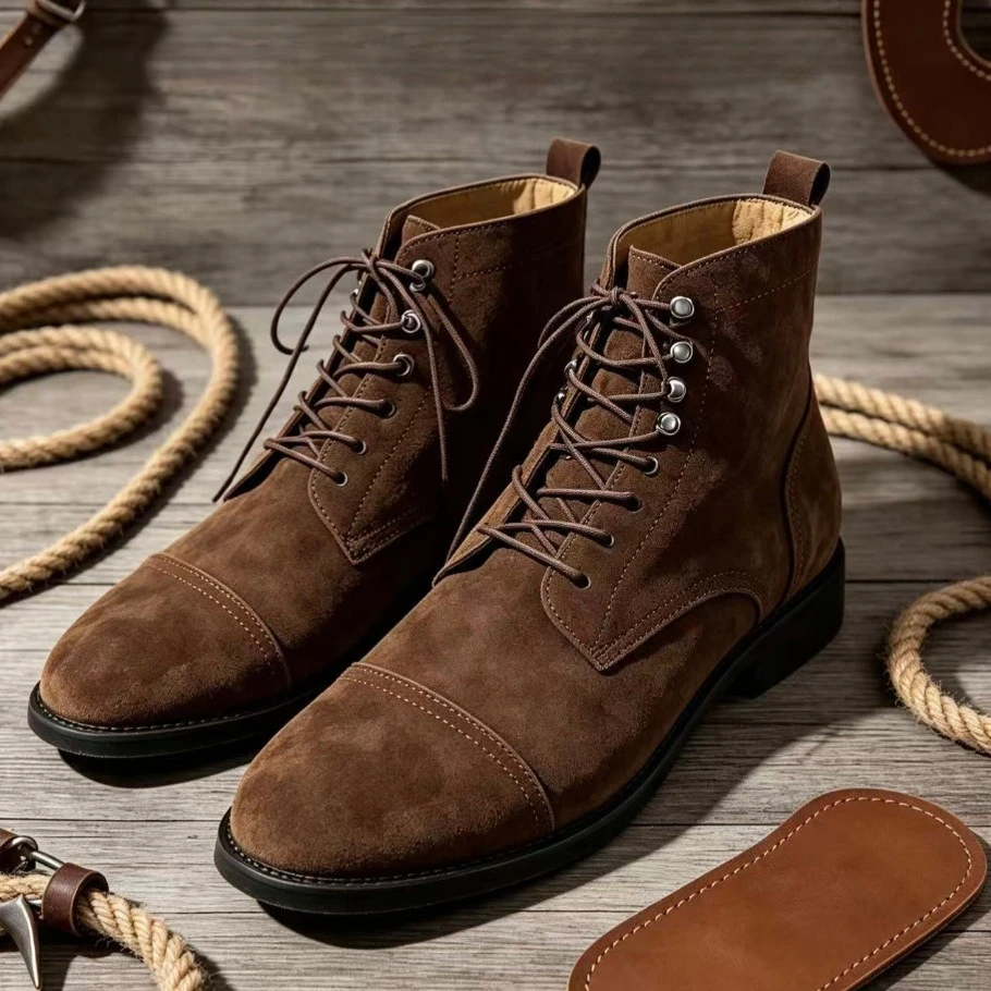 Sapatos de Outono e Inverno pa - Chelsea Boots Men avaliação e preço