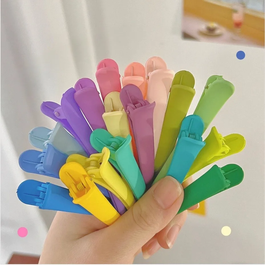 Colorful Hair Clips for Styling Sectioning Matte Alligator Clips Hair Barrettes No Crease Duck Billed Clip Hairpin Accessorie