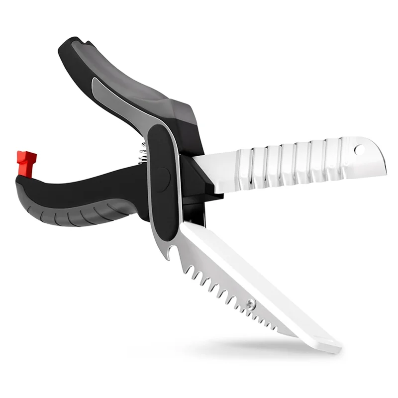 

ABHB-Ножницы для разделочной доски для еды - Кухонные ножницы 6-в-1 с ребристым лезвием, можно мыть в посудомоечной машине - Кухонные ножницы