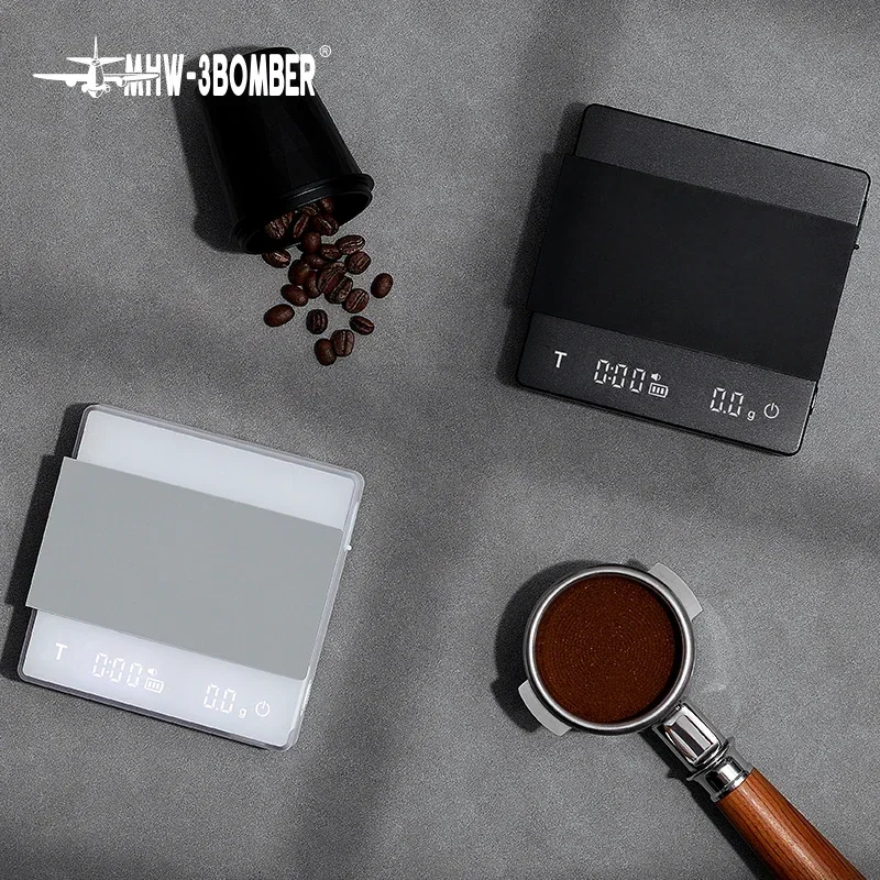 2kg/0.1g Digital Kitchen Coffee Scale High Precision Cyclic Rechargeable Electronic Scale Home Barista Accessories Kitchen Scale