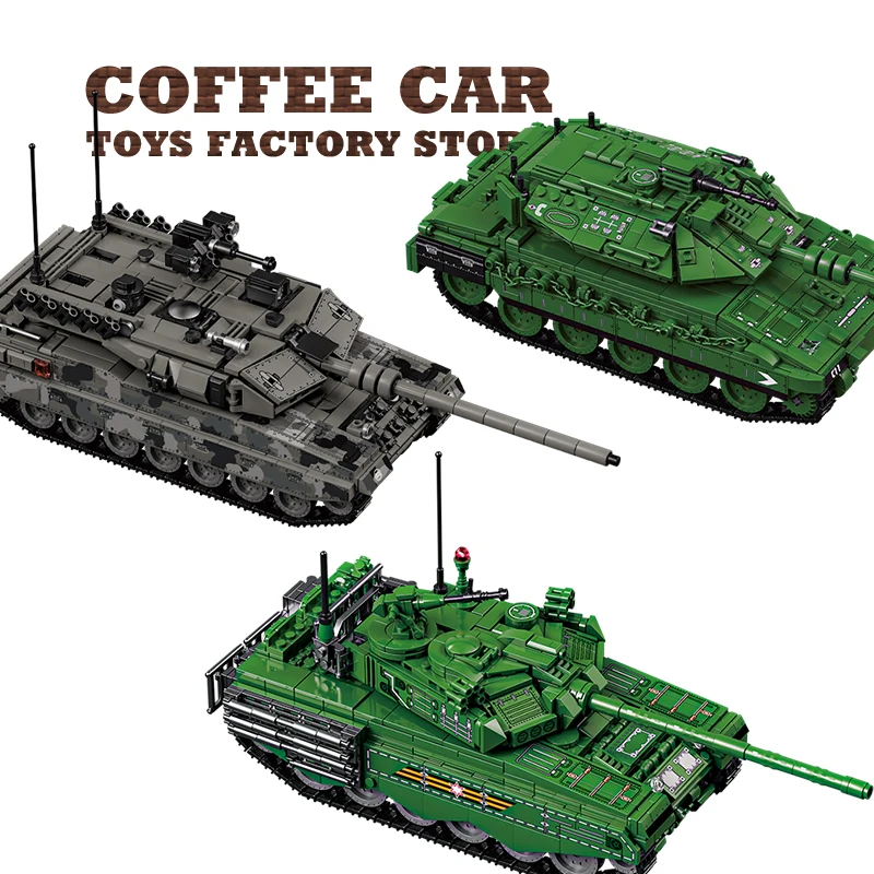 Military Classic Tank Building Blocks Sets DIY Army Armored Car Model Panzer Vehicle MOC Bricks Toys Adult Gifts Home Decoration