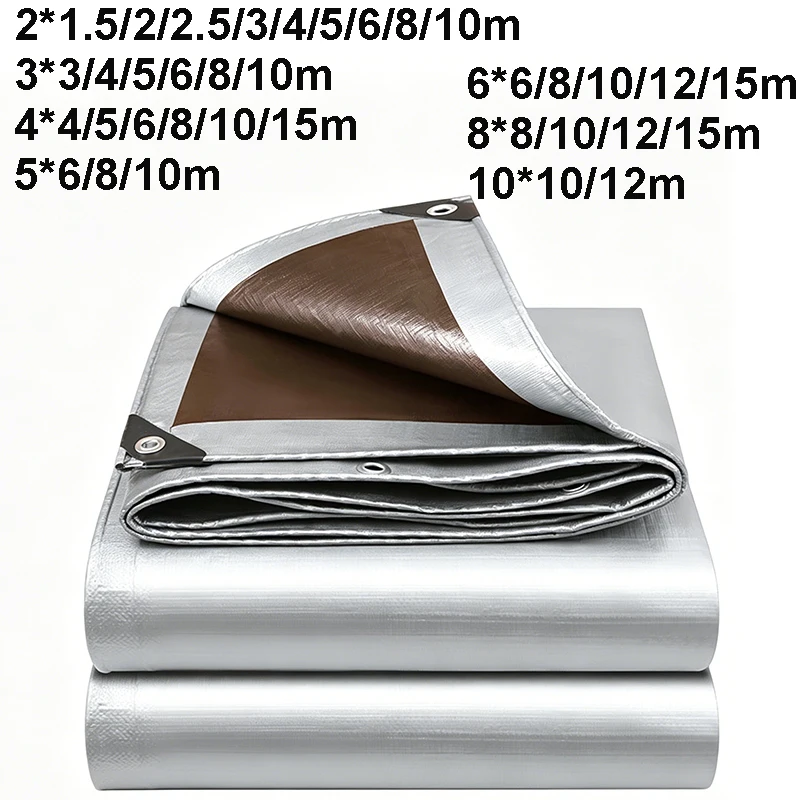 Prelată Impermeabilă 3 x 4 m, cu Ochiuri Metalice, Tratată UV
