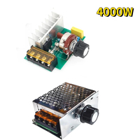 4000W AC 220V SCR Adjustable Motor Speed Controller Control Dimming Dimmer Voltage Regulator High Power