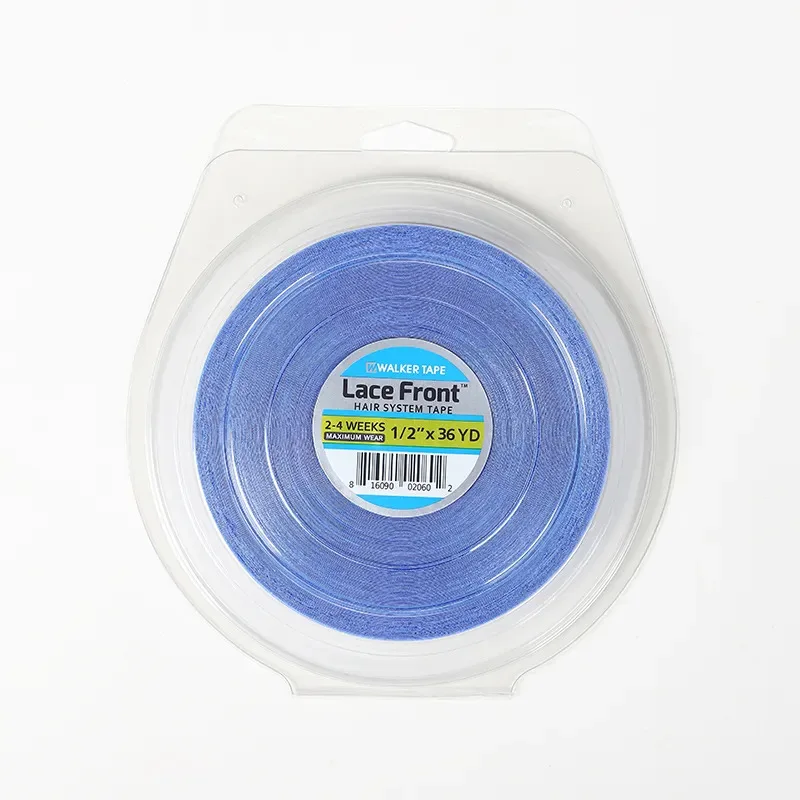 

1.27cm 36 yards Blue Lace Front Hair System Tape Walker Double Side Adhesive Tape for Wig Toupee Hair Extensions 1/2 inch width