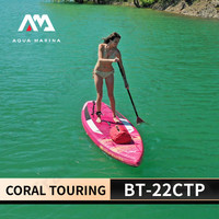 AQUA MARINA CORAL TOURING 3.5m Woman Surfboard Eva Non-Slip Stand Up Sup Inflation Surfing Paddle Board Fit Long Voyage