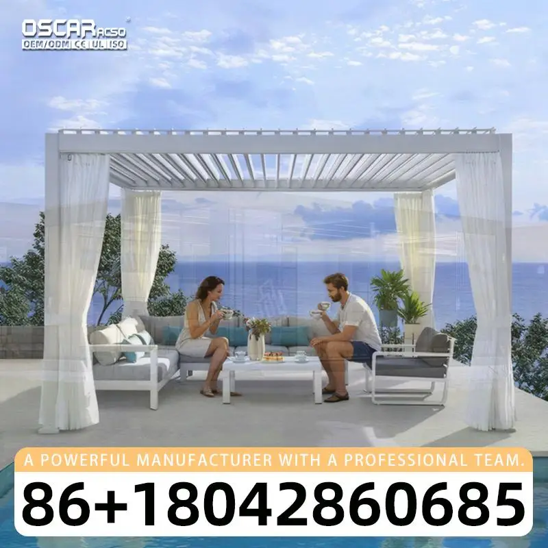Hot Selling Design Aluminum Gazebo for Outdoor Pergola and Car Shading in Backyard Patio Garden pergola