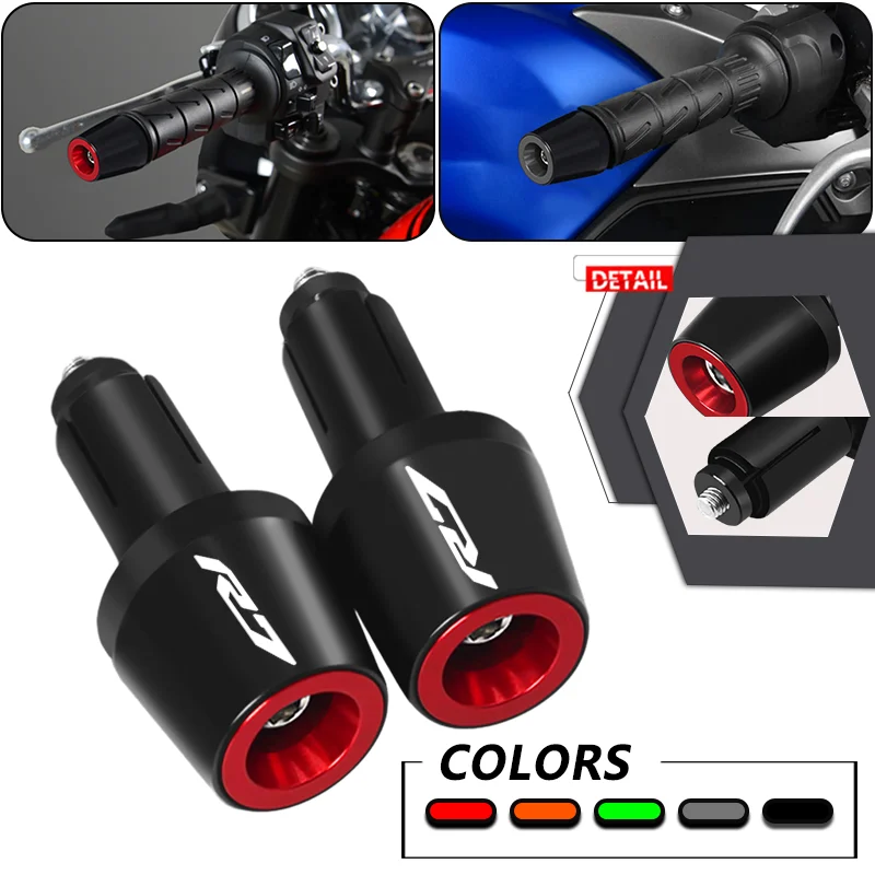 

NEW Sales Handle Bar Ends Grips For YZF R7 YZF-R7 yzf r7 7/8" 22mm Universal Motorcycle Handlebar Counterweight Plug Sliders