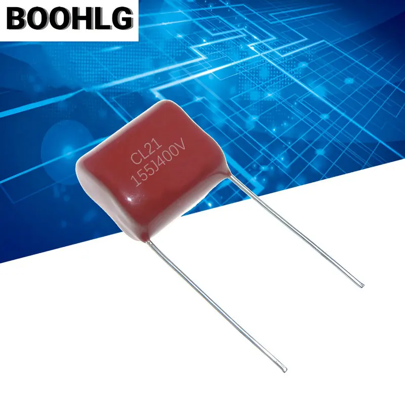 10PCS 400V155J 1.5UF Pitch 15MM 400V 155 1500nf CL21 Polypropylene film capacitor