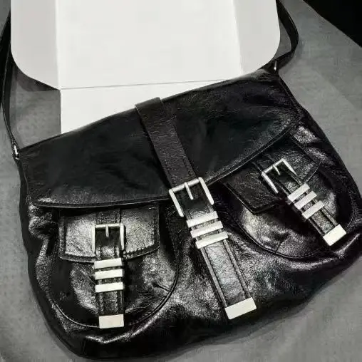 

Punk Style Cool Multi-pocket PU Leather Japanese Large Capacity Storage Bags Tote Bag Crossbody Bags Shoulder Bag Women's Bags