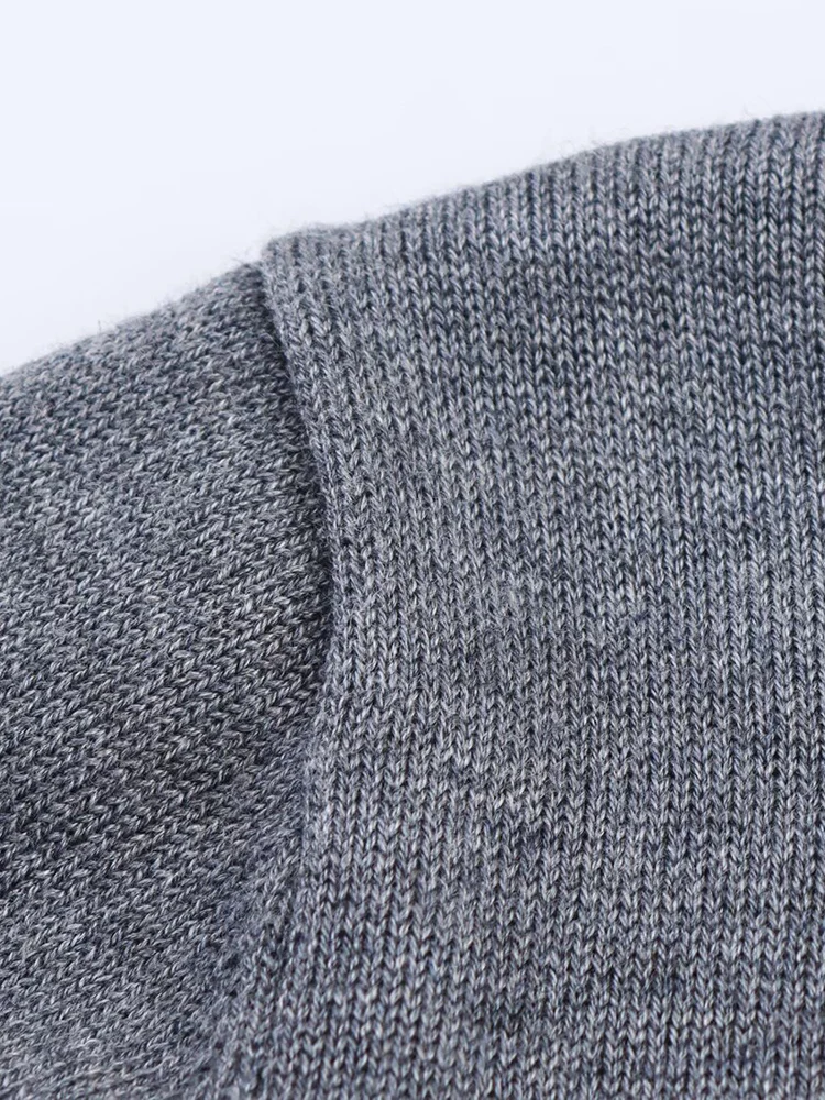 Estilo europeu nova moda feminina versátil temperamento botão decoração destacável em torno do pescoço manga longa topo de malha