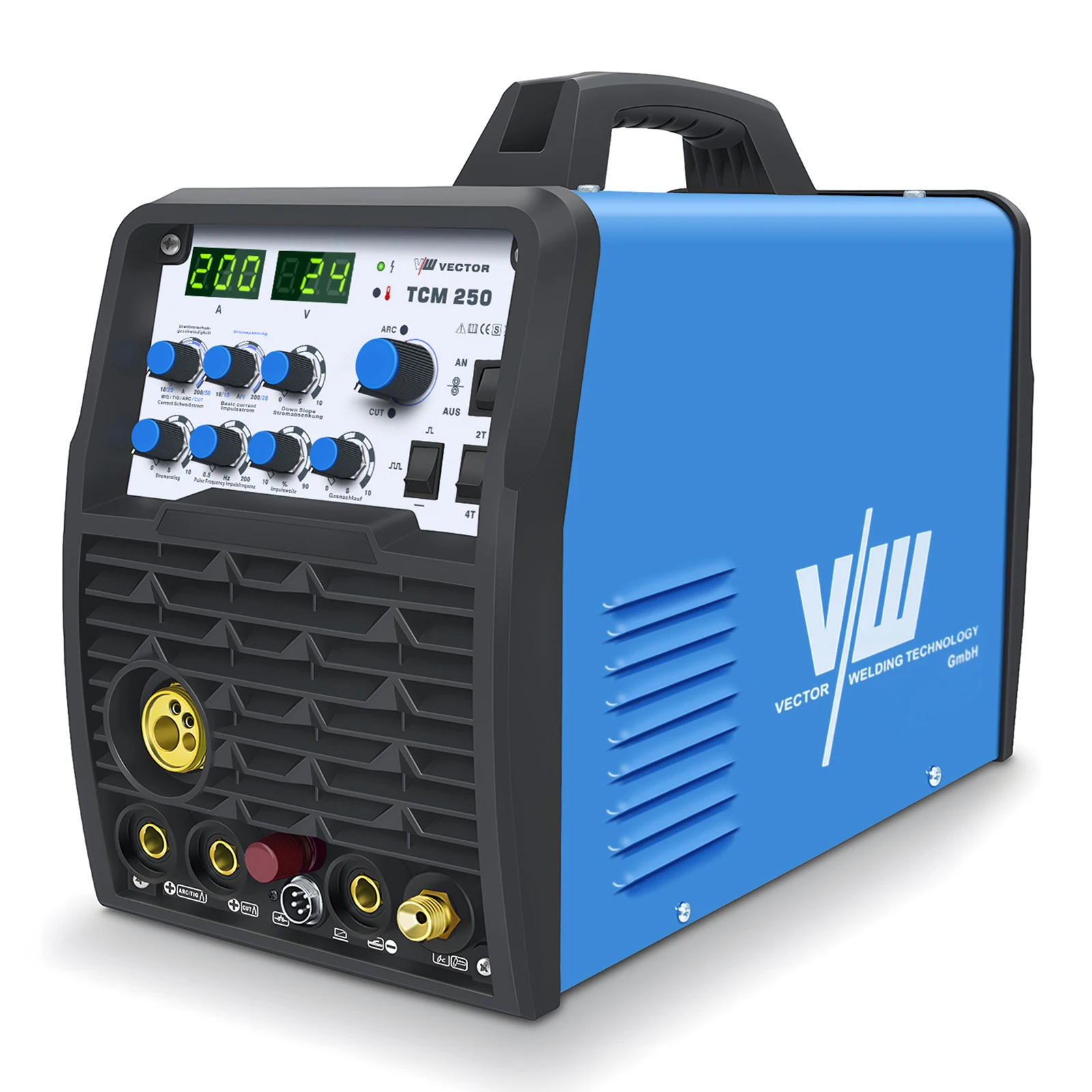TCM250 5in1 Portable Inverter Plasma Cutter MIG TIG ARC Welder Combo 220v New Condition Multi-Function Welder