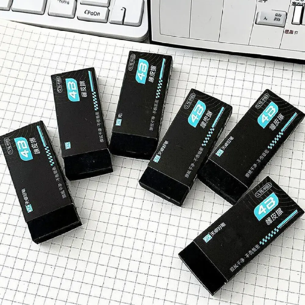 Efficient 4B Pencil Eraser For For Tianzhuo Black Resin Stationery Office School Supplies Clean Wiping Art Drawing