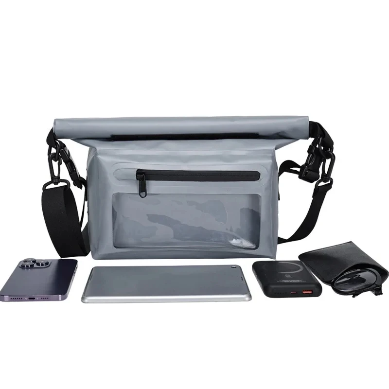 Waterproof Dry Bag For Kayak Swimming Trekking Boating Floating PVC Hiking Bags Mobile Phone Pouch Rafting Storage Shouler Bag