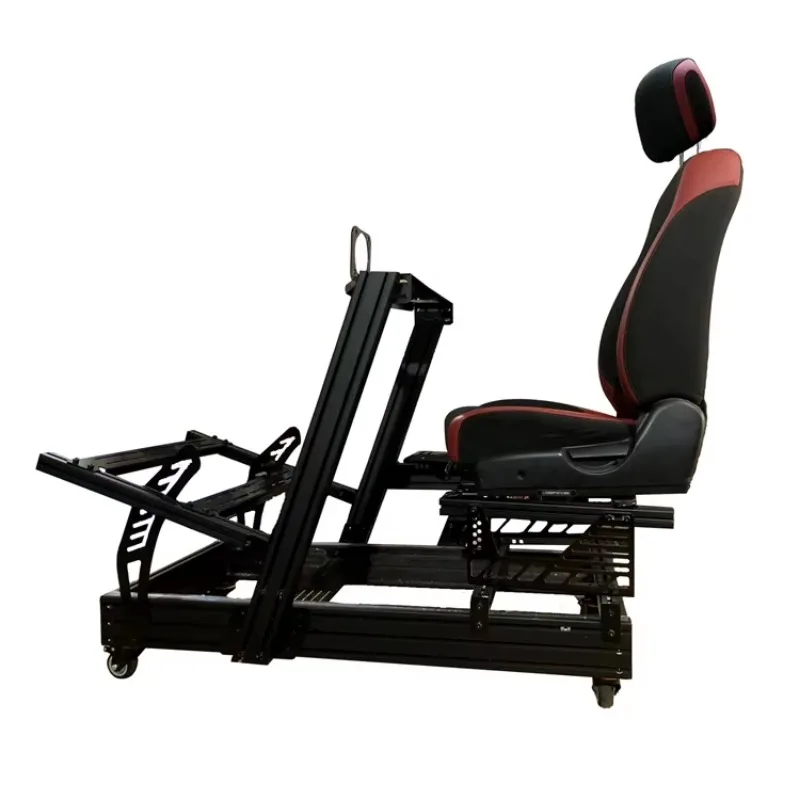 Adjustable Double Sitting Position  Race Simulator Game Stand 40120 Aluminum Sim Rig Racing Cockpit F Gt Lite