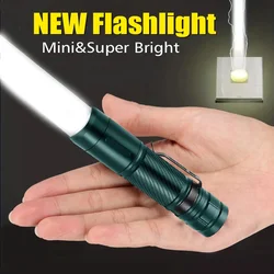 1000LM Mini LED Flashlight Rechargeable Ultra Bright Light Pen Clip Outdoor Waterproof Lamp Portable Camping Riding Gift Lantern