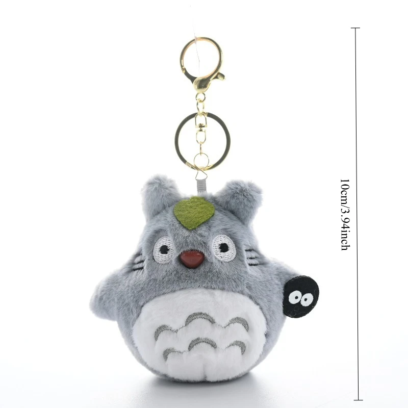 10CM My Neighbor Totoro Cute Cartoon Character Mini Toy Keychain Portable Bag Key Anime Peripheral Ornament Gift view 6