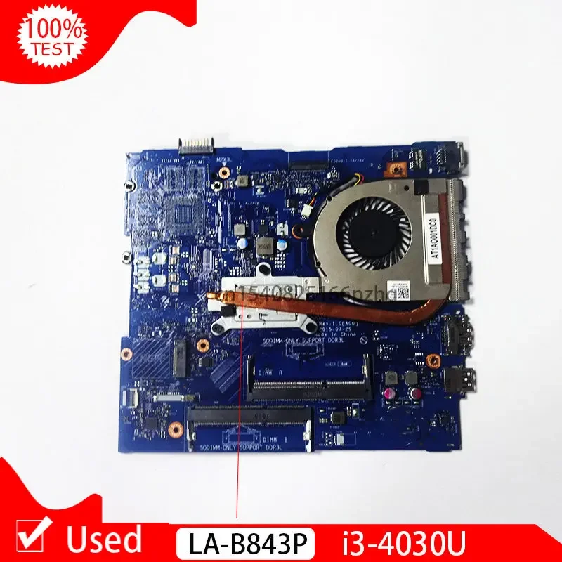 Used For Dell Inspiron 5558 5758 5458 Motherboard SR1EN I3-4030U Cpu Built-in CN-0W45H6 W45H6 0W45H6 AAL10 LA-B843P