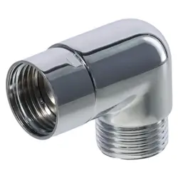 90 Degree Shower Head Elbow Adapter Durable Sliver Shower Arm Extension Connector