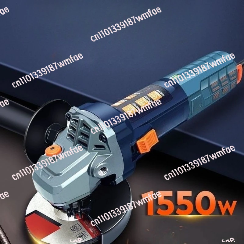 Brushless Angle Grinder 1550W Industrial Grade Variable Speed Cutting Grinding Polishing Electric Power Tool Hand Grinder