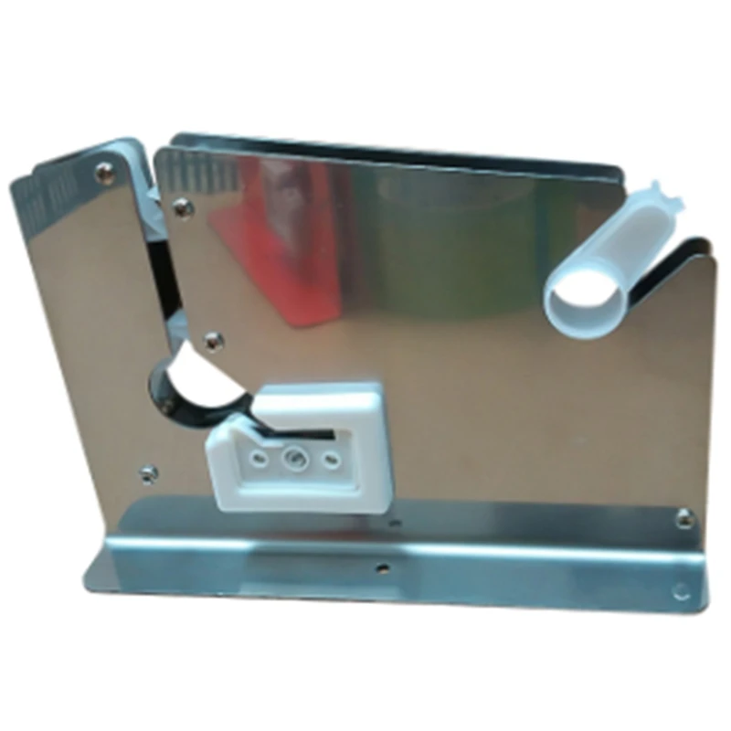 

A63X-Stainless Steel Supermarket Bag Sealing Machine Food Packaging Fruit Shop Packer Portable Tape Cutter Dispenser