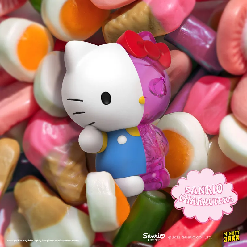 Mighty Jaxx Sanrio Serie de Dulces Semi-Diseccionados, Caja Sorpresa de Juguetes Semi-Esqueleto, Hello Kitty, Cinnamoroll, Kuromi, Adornos Coleccionables