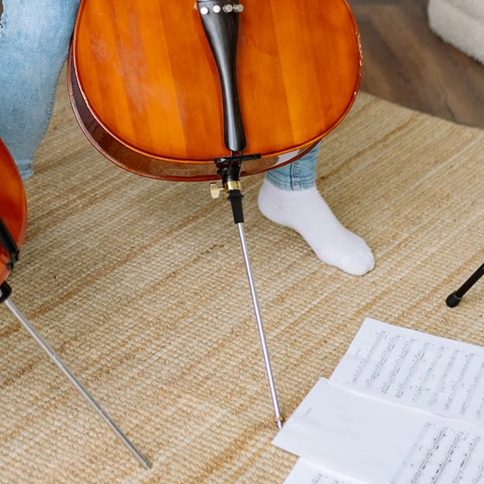 

Tail Durable High quality Cello Endpin Support Professional Cello Tail Rod Cellists Musical Instrument Accessory