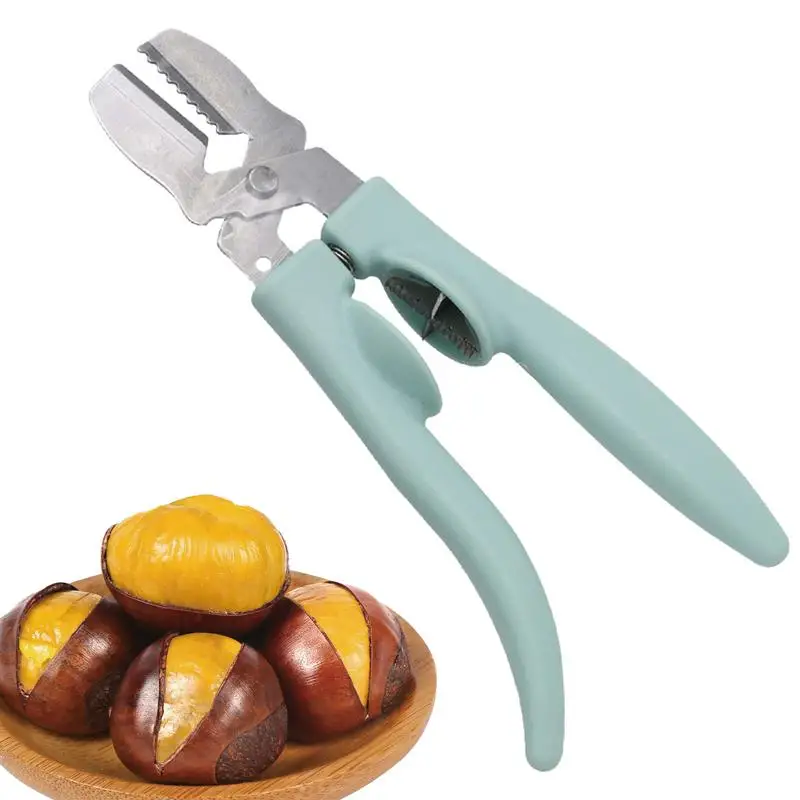 Chestnut Clip Ergonomic Grip Strong Chestnut Sheller Chestnut Peeling Tools Portable Nut Opener Multifunctional Nutcracker Home