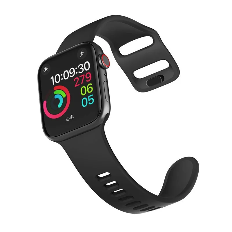 Nuovo cinturino in Silicone morbido con Design a fibbia per Apple Watch Series 7/6/SE/5/4/3/2/1 cinturino di ricambio iWatch cinturino Apple Watch