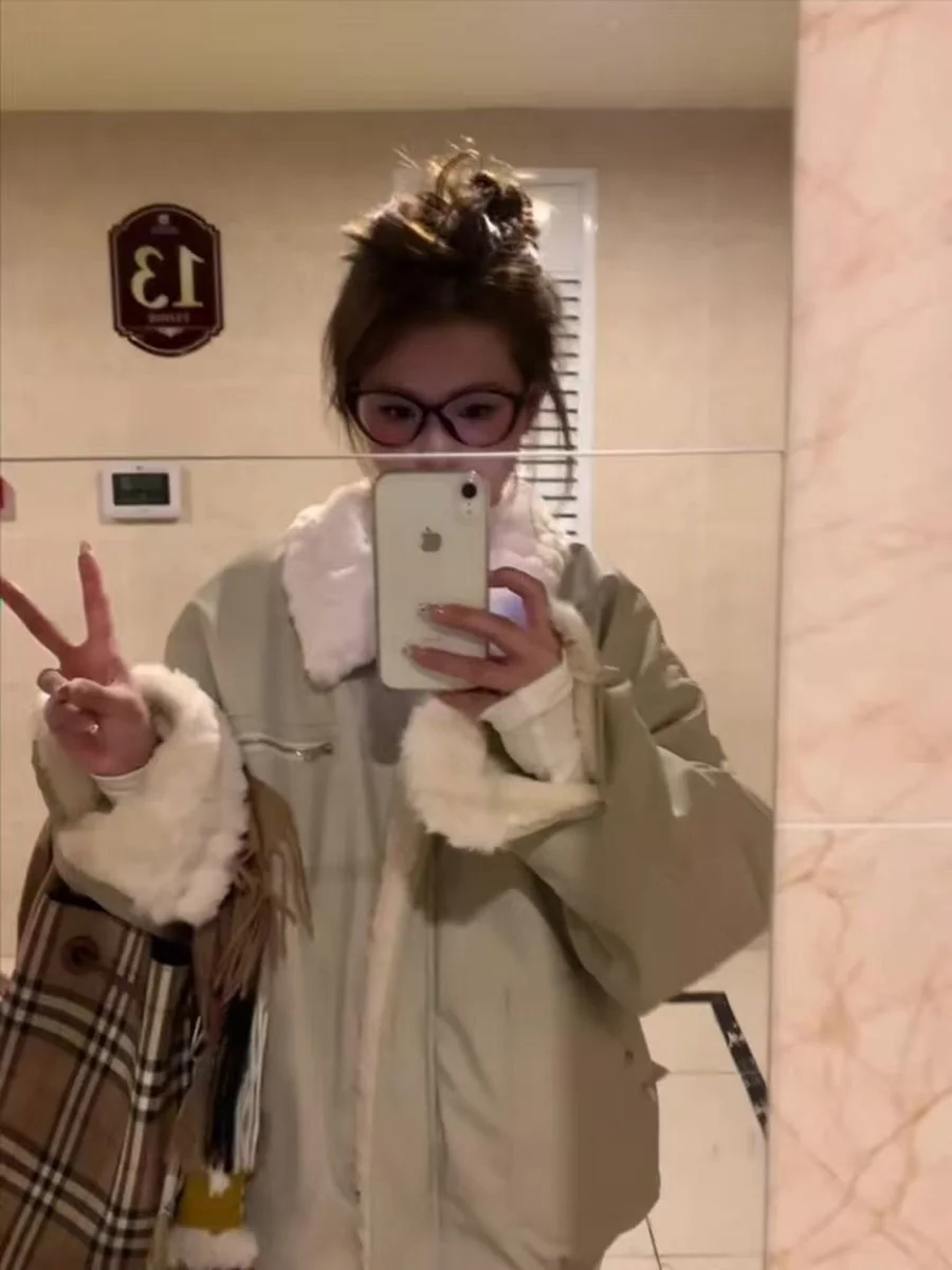 

Куртка из овечьей шерсти женская зеленая женщина серебристый серый белый цвет слоновой кости кремовый жемчуг алебастровый мел молочный снег морозный дом Rime Powder мука GF