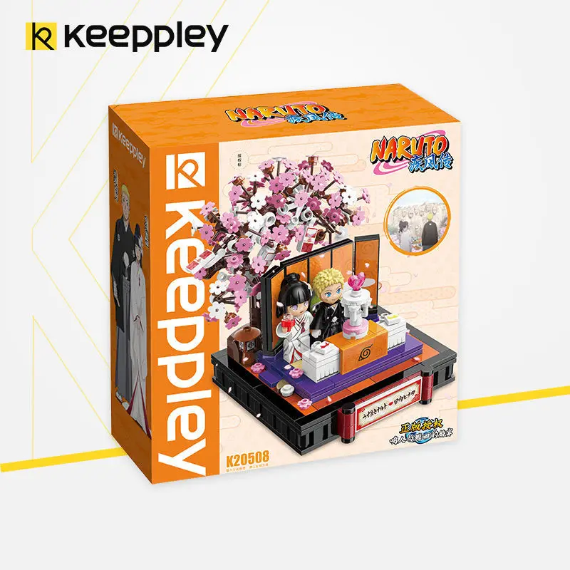 keeppley building blocks Naruto assembly toys kawaii birthday gift Uchiha Sasuke Haruno Sakura Hatake Kakashi peripherals