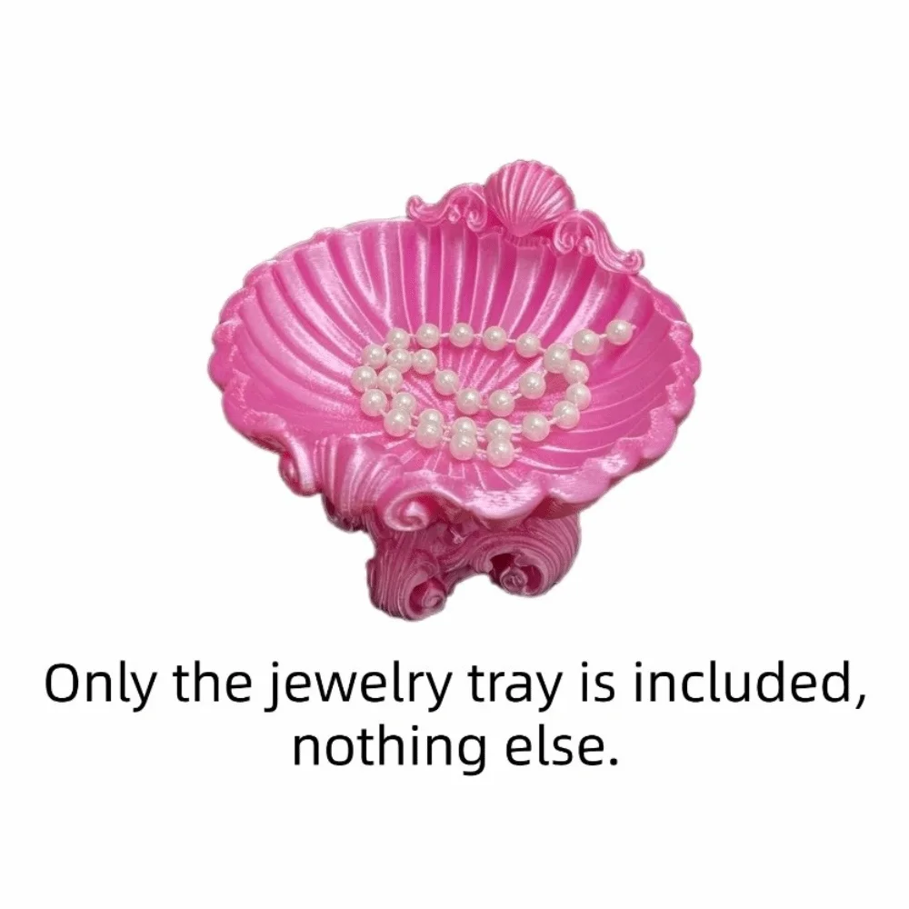 

Элегантный 3D-печатный поднос для украшений в стиле барокко, декоративный держатель для колец в форме дивана, милый креативный поднос для украшений в форме ракушки