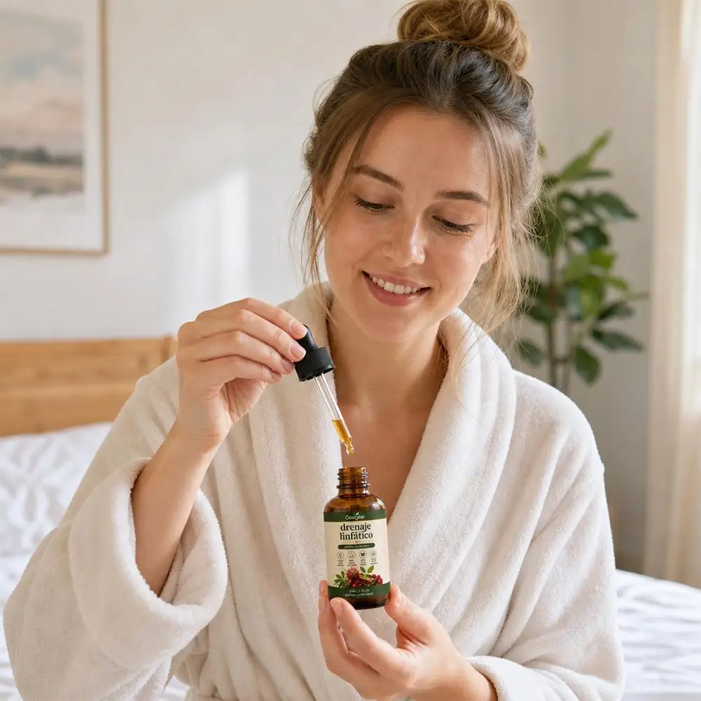 Natürliches Kräuter-Flüssigkeitsserum für die Lymphdrainage, Premium-Lymphunterstützung zur Linderung von Körpergeschwollen und zur Ausscheidung von Giftstoffen – Detail 3