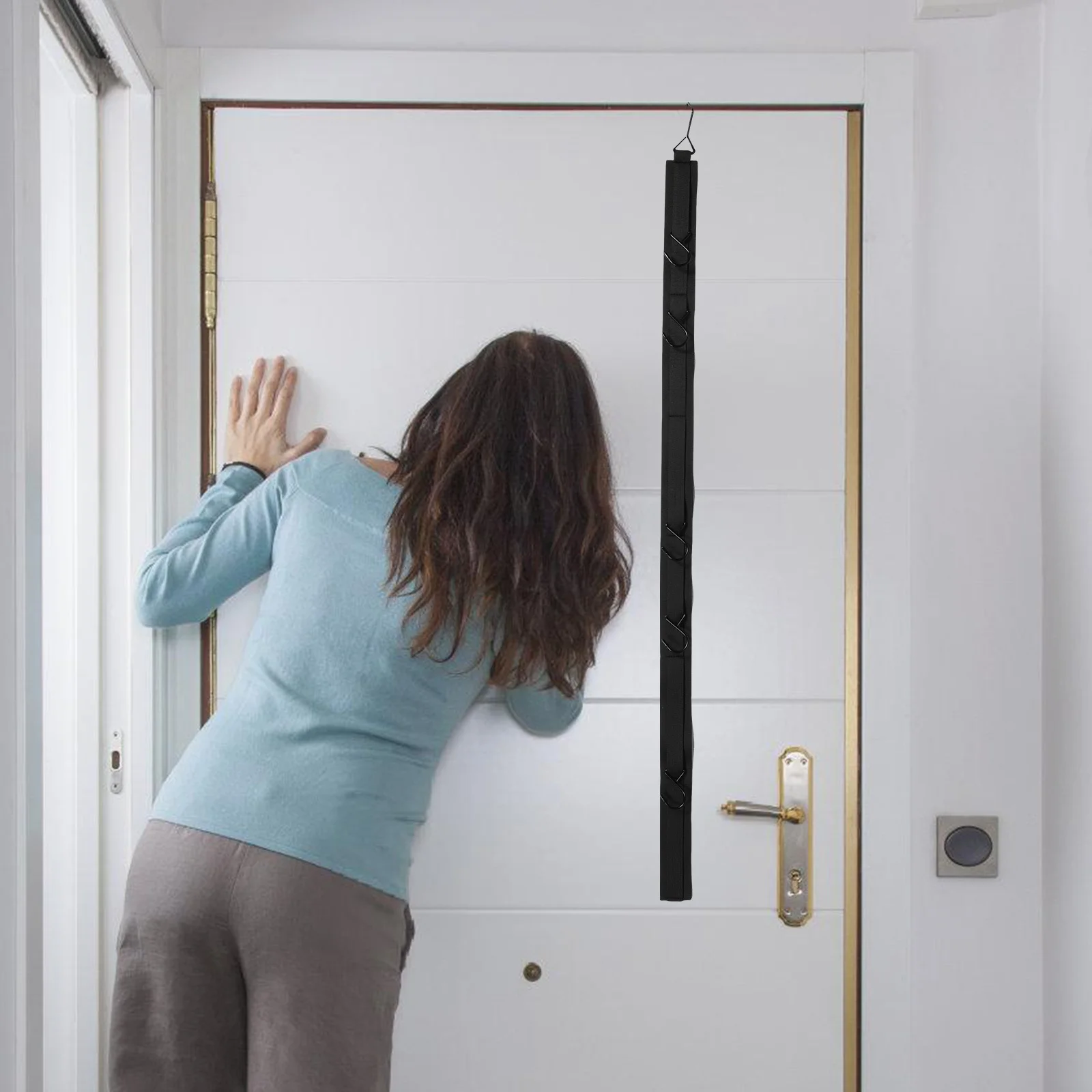 

2Pcs Hockey Rack Over Door Hooks Indoor Outdoor Multifunctional Drying Organizer Sports Gear Storage Hanging Rack