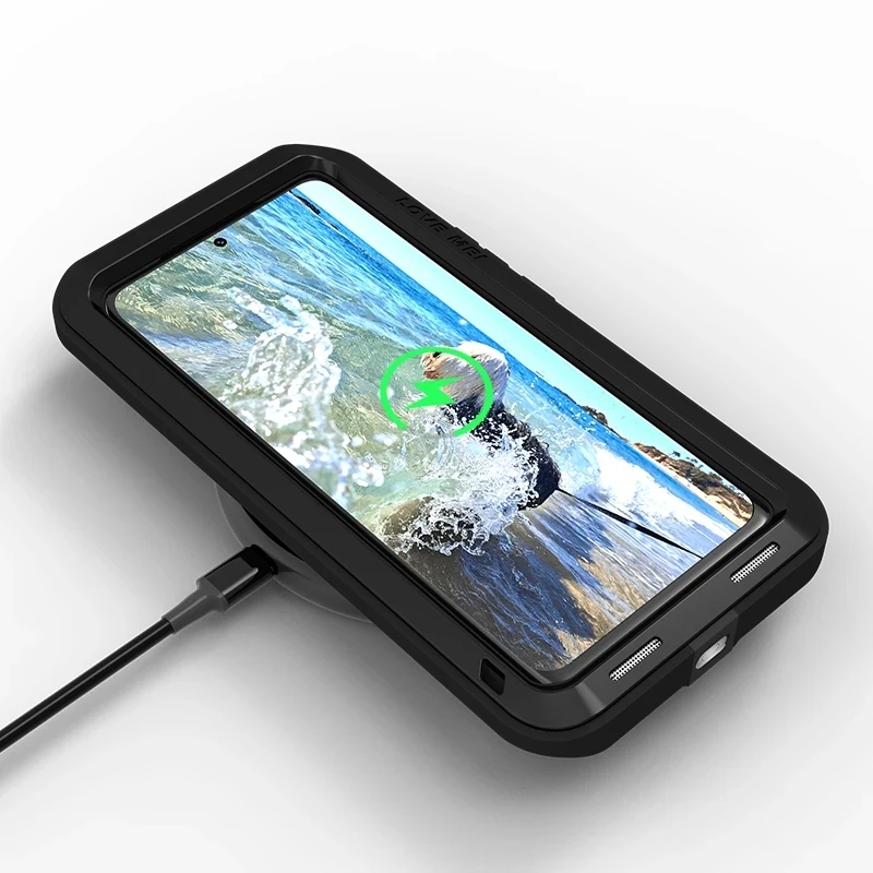 2024 Love Mei Phone Case Silicone Military Grade Metal Protective Cover Shockproof and Dustproof for Xiaomi 13 13Pro 11 10 Pro