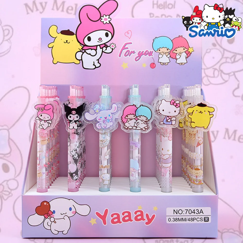 

Новые гелевые ручки Sanrio Hello Kitty с милым рисунком Cinnamoroll Melody Press, ручка для письма, канцелярские принадлежности для студентов, 0 офисных принадлежностей, оптовая продажа