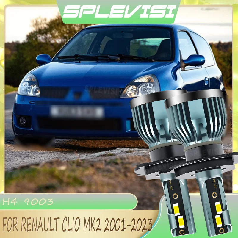 

Dustproof High Lumen Plug and Play H4 LED Headlights Main Dipped Beam For Renault Clio MK2 2001 2002 2003 2004 2005 2006-2023