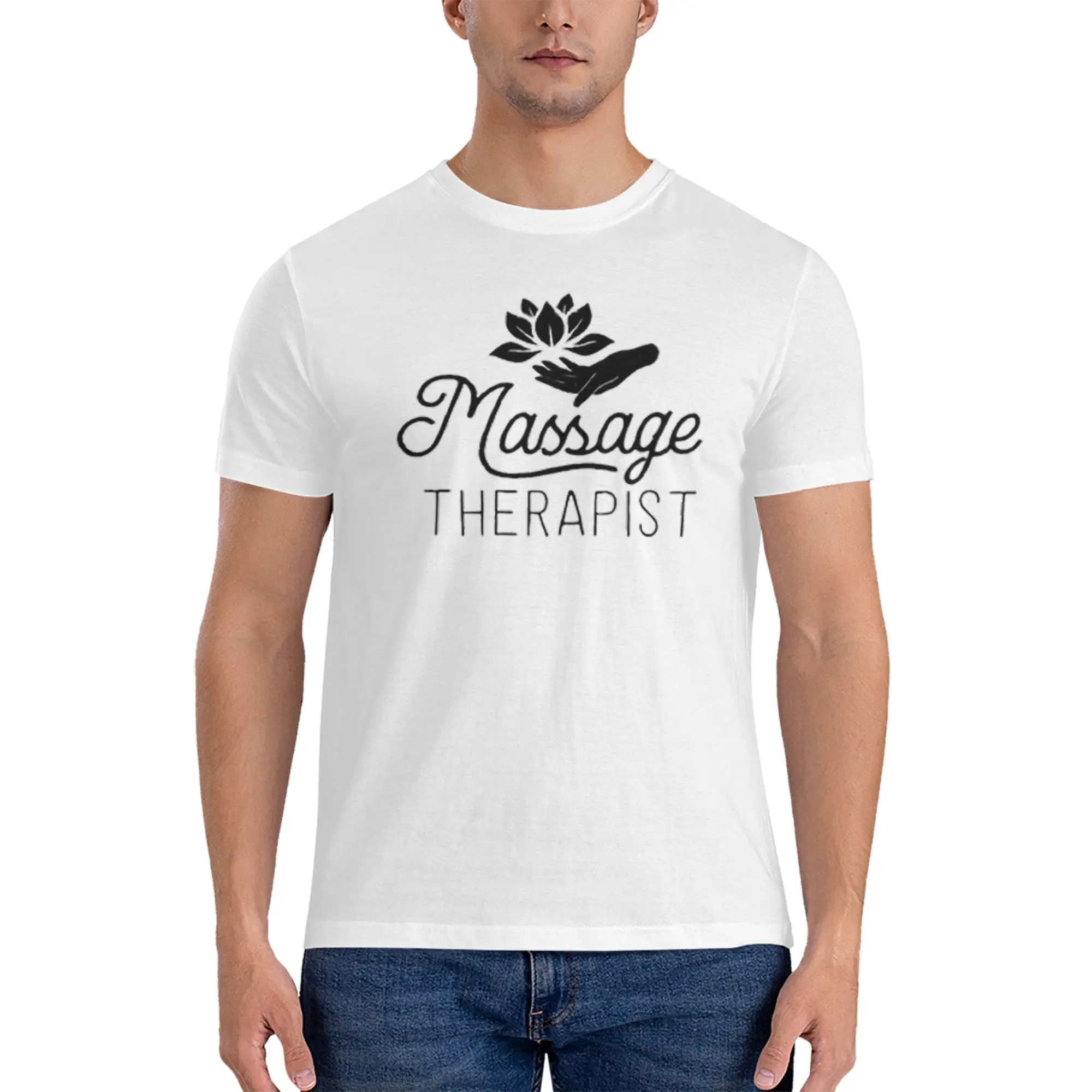 

Massage Therapist T-Shirt for Men Cotton T Shirts Men's Tees Short O-Neck Summer Clothes Tops S-6XL