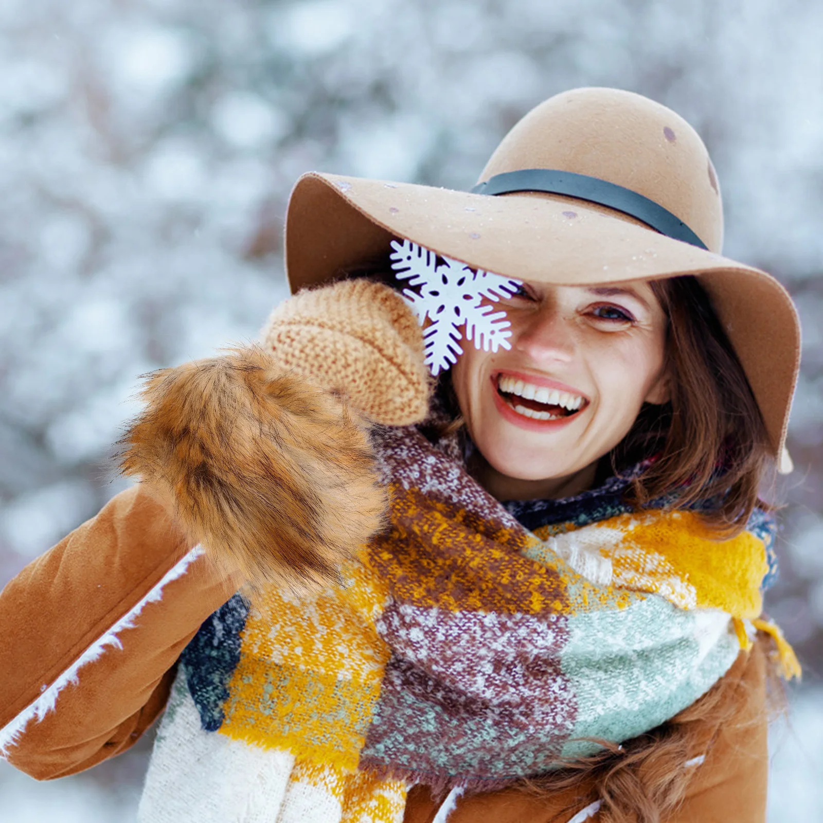 

2Pcs Warm Wrist Bands Winter Cuffs Comfortable Soft Warm Winter Wrist Bands Women Suitable for Sports Daily Use