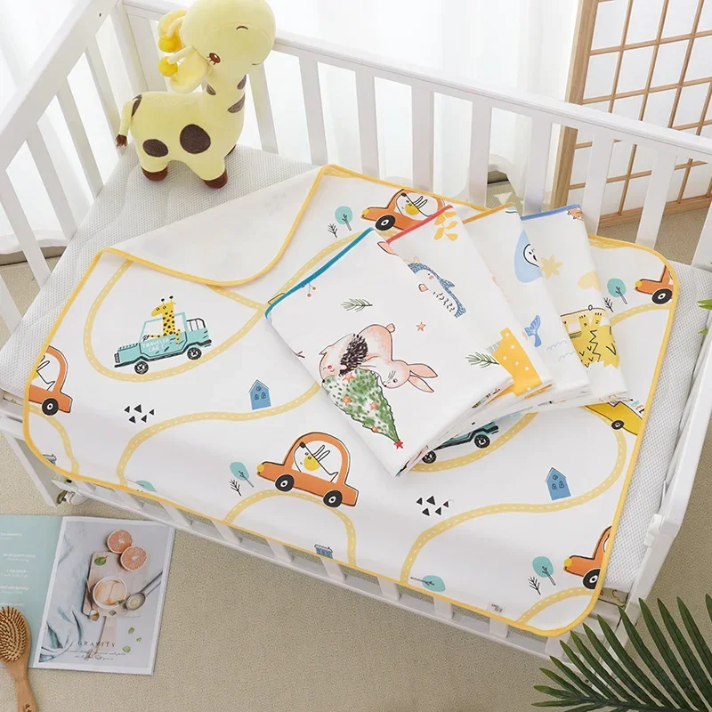 Baby changing pad soft cartoon waterproof washable easy dry portable newborn crib mattress changing pad baby changing mat