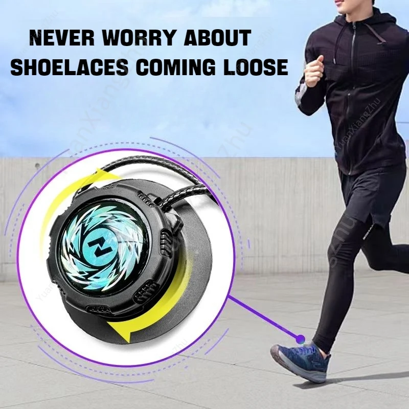 Automatic Shoelaces Without ties Swivel Buckle Elastic Laces Sneakers Adult Kids  No Tie Shoe laces Thick Round Shoelace 1Pair