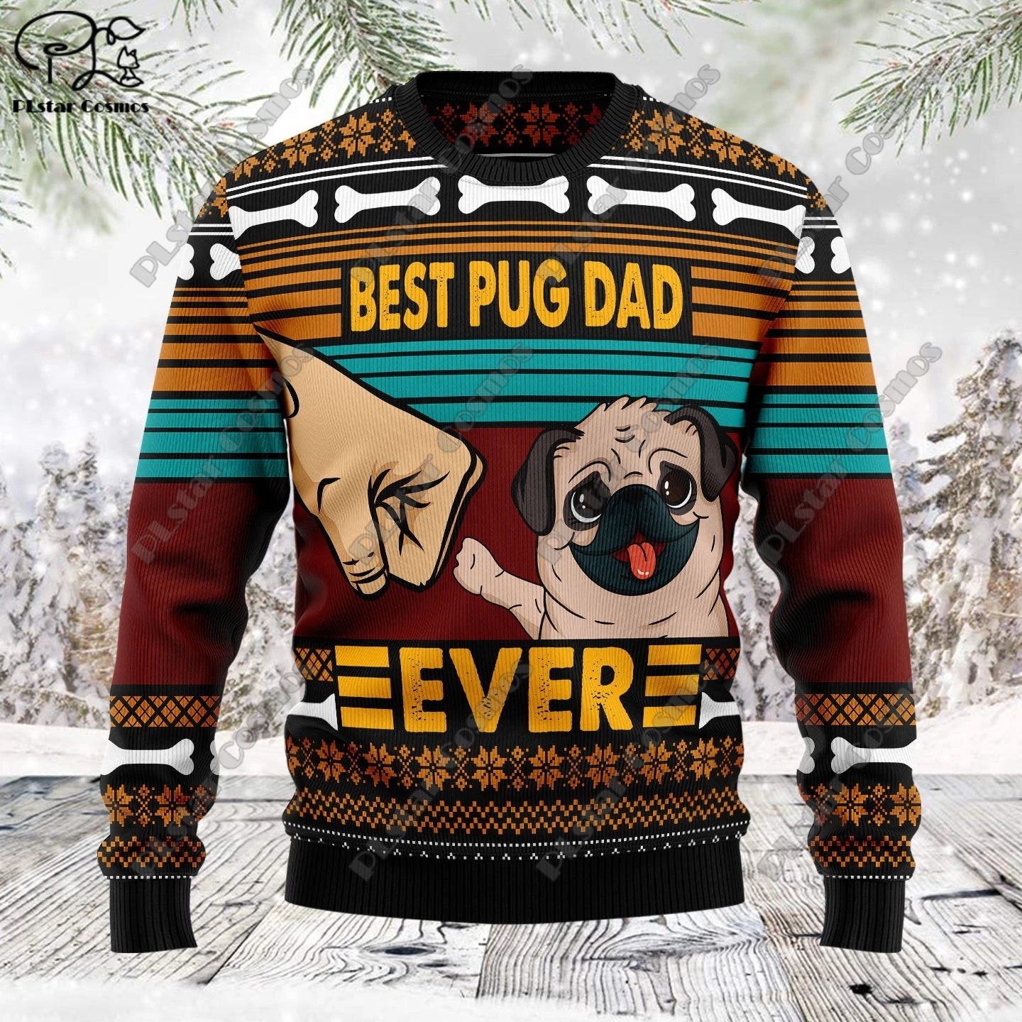 

New 3D Printed Animal Custom Series Cute Christmas Pattern Ugly Sweater Street Casual Winter Sweatshirt S-39