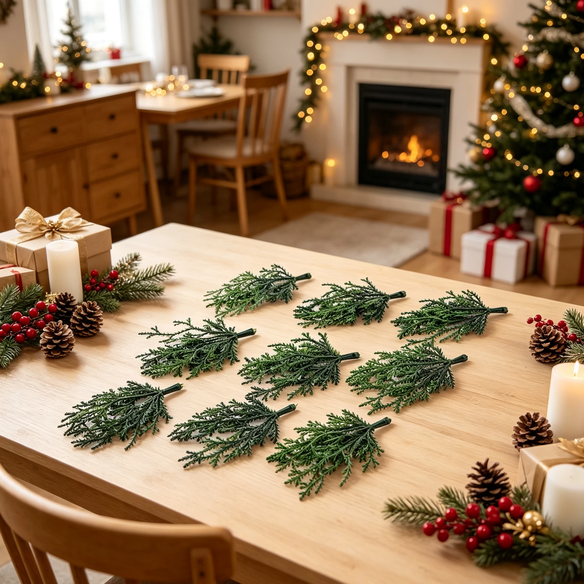 50/100pcs MINI Artificial Plant Christmas Tree Craft Material Home Room Decora Box Accessories Scrapbooking Ornamental Flowerpot