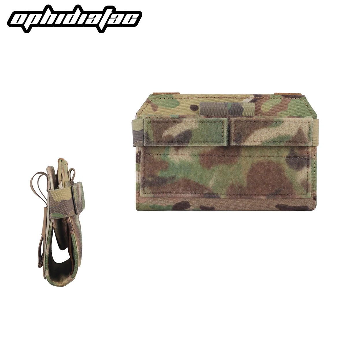 

OPHIDIANTAC Vests' Back Panels Mounting Kit MOLLE System Universal Navigation Bag Phone Holder Bag Shock Protection