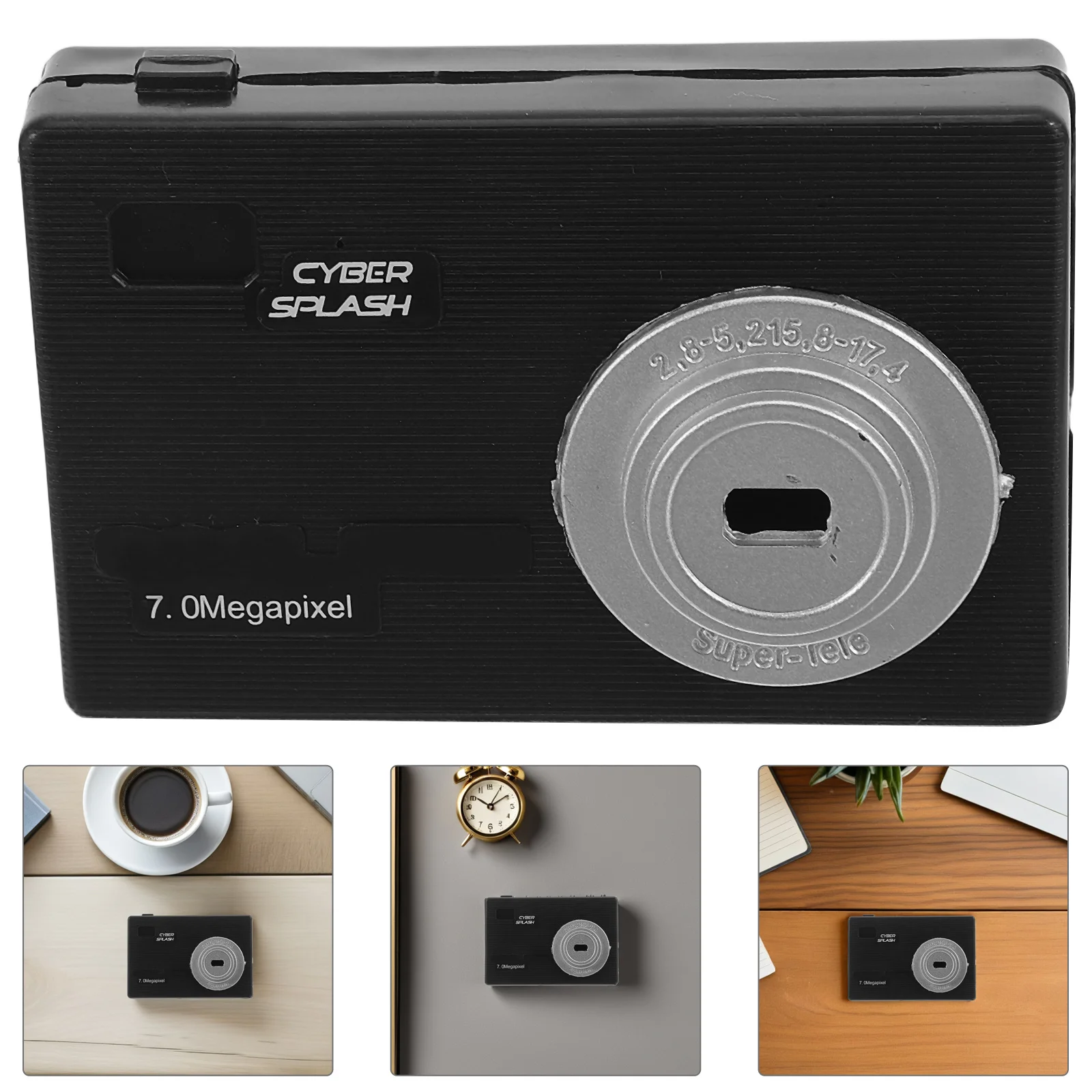 2 pezzi mini divertente forma di fotocamera per trucco d'acqua per feste per bambini simulazione fotocamera giocattolo acquatico rifornimento per feste complicato