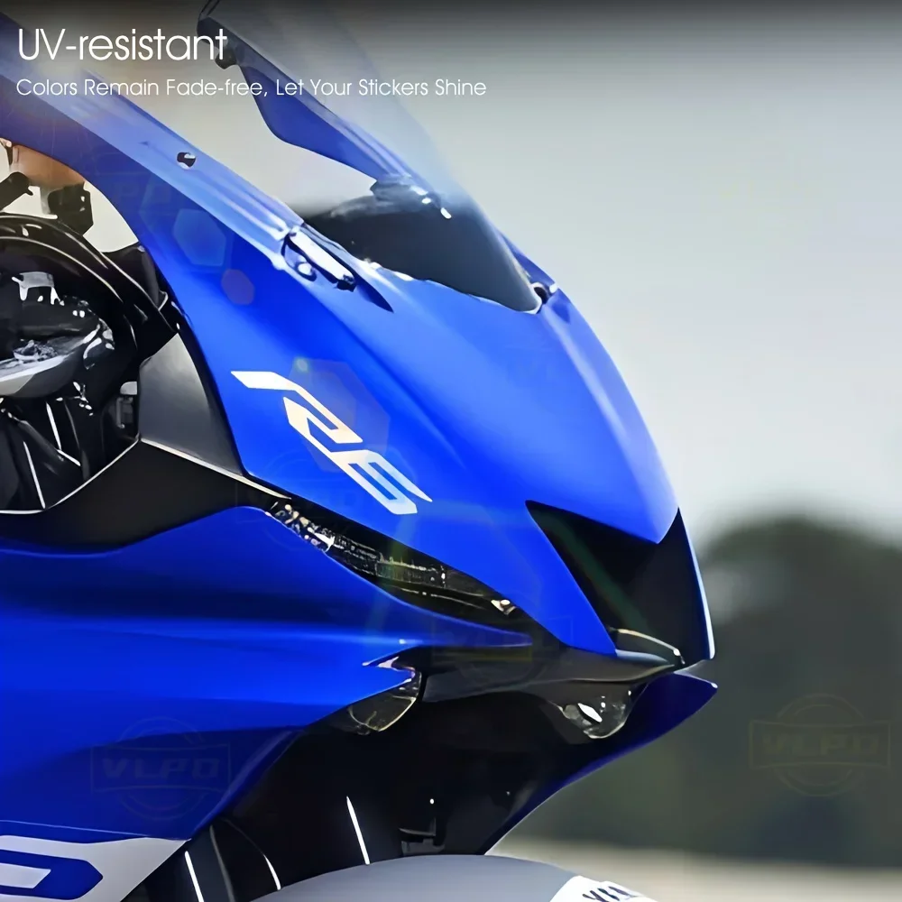 2 TEILE/SATZ „YZF-R6 Logo“ Motorradaufkleber, Premium Yamaha Sportbike Design Aufkleber, einzigartiges Moto-Enthusiasten-Zubehör