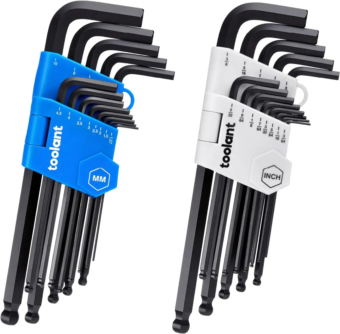 

26-Piece Allen Wrench Set Metric & SAE with Ball End Long Arm Hex Key for Auto Maintenance and DIY
