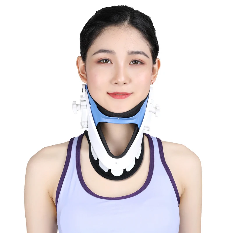 Standard Cervical Neck Traction-Adjustable Neck Stretcher Collar for Home Traction Spine Alignment Netck Support Correction