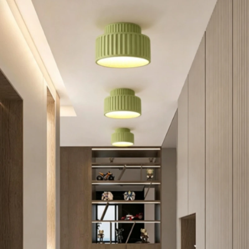 Nordic LED Ceiling Light Resin Lamp for Bedroom Hallway Living Room Study Restaurant Minimalist Home Indoor Decoration Luminaire